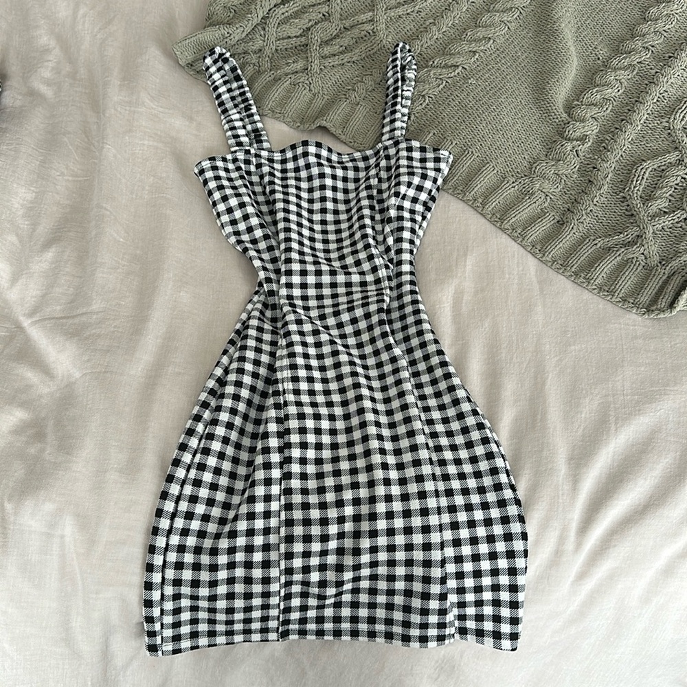 Gingham Bodycon Dress